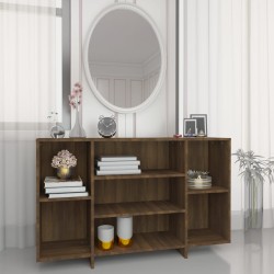 vidaXL Aparador de madera de ingeniería marrón roble 120x30x75 cm