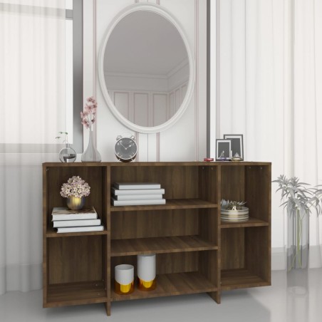 vidaXL Aparador de madera de ingeniería marrón roble 120x30x75 cm