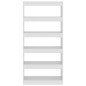 vidaXL Estantería/divisor madera ingeniería blanco brillo 80x30x166 cm vidaXL Estantería/divisor madera ingeniería blanco brillo 80x30x166 cm