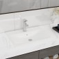 vidaXL Lavabo de cerámica rectangular con orificio de grifo 60x46 cm vidaXL Lavabo de cerámica rectangular con orificio de grifo 60x46 cm