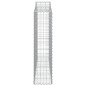 vidaXL Cestas gaviones 20 uds forma de arco hierro 200x30x120/140 cm vidaXL Cestas gaviones 20 uds forma de arco hierro 200x30x120/140 cm