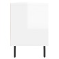 vidaXL Mueble de TV madera contrachapada blanco brillo 150x30x44,5 cm vidaXL Mueble de TV madera contrachapada blanco brillo 150x30x44,5 cm