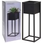 H&S Collection Macetero sobre soporte de metal negro 60 cm H&S Collection Macetero sobre soporte de metal negro 60 cm