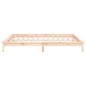 vidaXL Estructura de cama con LED madera maciza 140x200 cm vidaXL Estructura de cama con LED madera maciza 140x200 cm