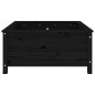 vidaXL Jardinera madera maciza de pino negro 82,5x82,5x39 cm vidaXL Jardinera madera maciza de pino negro 82,5x82,5x39 cm