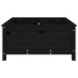 vidaXL Jardinera madera maciza de pino negro 82,5x82,5x39 cm vidaXL Jardinera madera maciza de pino negro 82,5x82,5x39 cm