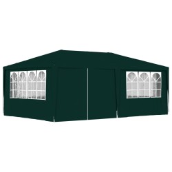 vidaXL Carpa profesional para fiestas con paredes verde 90 g/m² 4x6 m