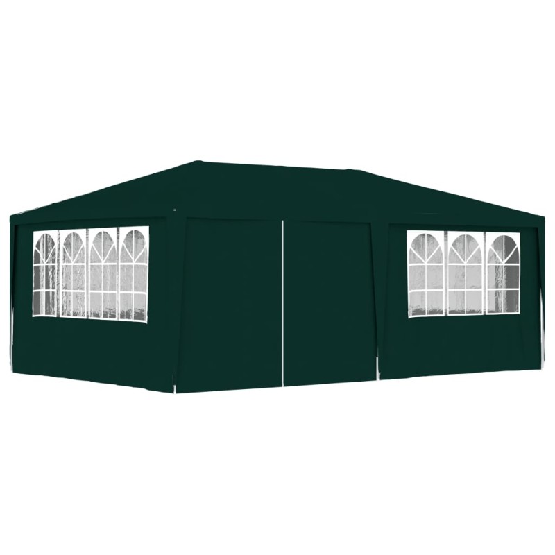 vidaXL Carpa profesional para fiestas con paredes verde 90 g/m² 4x6 m
