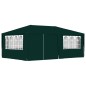 vidaXL Carpa profesional para fiestas con paredes verde 90 g/m² 4x6 m