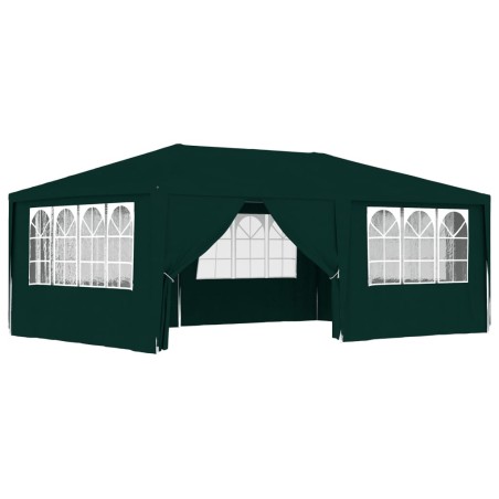 vidaXL Carpa profesional para fiestas con paredes verde 90 g/m² 4x6 m