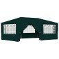 vidaXL Carpa profesional para fiestas con paredes verde 90 g/m² 4x6 m