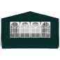 vidaXL Carpa profesional para fiestas con paredes verde 90 g/m² 4x6 m