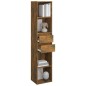 vidaXL Estantería madera contrachapada color roble ahumado 36x30x171cm vidaXL Estantería madera contrachapada color roble ahumado 36x30x171cm