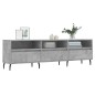 vidaXL Mueble de TV madera contrachapada gris hormigón 150x30x44,5 cm vidaXL Mueble de TV madera contrachapada gris hormigón 150x30x44,5 cm