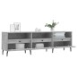 vidaXL Mueble de TV madera contrachapada gris hormigón 150x30x44,5 cm vidaXL Mueble de TV madera contrachapada gris hormigón 150x30x44,5 cm