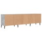 vidaXL Mueble de TV madera contrachapada gris hormigón 150x30x44,5 cm vidaXL Mueble de TV madera contrachapada gris hormigón 150x30x44,5 cm