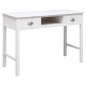 vidaXL Escritorio de madera maciza de Paulownia blanco 108x45x76 cm vidaXL Escritorio de madera maciza de Paulownia blanco 108x45x76 cm