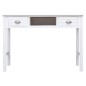 vidaXL Escritorio de madera maciza de Paulownia blanco 108x45x76 cm vidaXL Escritorio de madera maciza de Paulownia blanco 108x45x76 cm