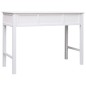 vidaXL Escritorio de madera maciza de Paulownia blanco 108x45x76 cm vidaXL Escritorio de madera maciza de Paulownia blanco 108x45x76 cm