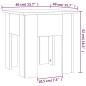 vidaXL Mesa de centro madera de ingeniería marrón roble 40x40x42 cm vidaXL Mesa de centro madera de ingeniería marrón roble 40x40x42 cm