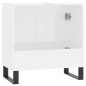 vidaXL Armario de baño madera de ingeniería blanco brillo 58x33x60 cm vidaXL Armario de baño madera de ingeniería blanco brillo 58x33x60 cm
