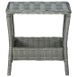 vidaXL Set muebles jardín 3 pzas ratán sintético gris claro y cojines vidaXL Set muebles jardín 3 pzas ratán sintético gris claro y cojines