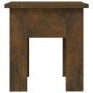 vidaXL Mesa de centro madera de ingeniería roble ahumado 40x40x42 cm vidaXL Mesa de centro madera de ingeniería roble ahumado 40x40x42 cm
