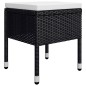 vidaXL Juego de comedor de jardín de 5 piezas negro vidaXL Juego de comedor de jardín de 5 piezas negro