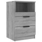 vidaXL Mesita de noche madera contrachapada gris Sonoma vidaXL Mesita de noche madera contrachapada gris Sonoma