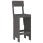 vidaXL Taburetes de cocina 2 uds madera de pino gris 40x48,5x115,5 cm vidaXL Taburetes de cocina 2 uds madera de pino gris 40x48,5x115,5 cm