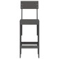 vidaXL Taburetes de cocina 2 uds madera de pino gris 40x48,5x115,5 cm vidaXL Taburetes de cocina 2 uds madera de pino gris 40x48,5x115,5 cm