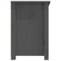 vidaXL Mueble de TV de madera maciza de pino gris 114x35x52 cm vidaXL Mueble de TV de madera maciza de pino gris 114x35x52 cm