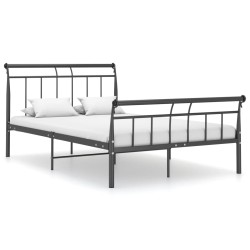 vidaXL Estructura de cama de metal negro 120x200 cm