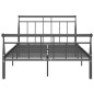 vidaXL Estructura de cama de metal negro 120x200 cm vidaXL Estructura de cama de metal negro 120x200 cm