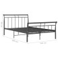 vidaXL Estructura de cama de metal negro 120x200 cm vidaXL Estructura de cama de metal negro 120x200 cm