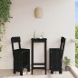 vidaXL Taburetes de cocina 2 uds madera de pino negro 40x48,5x115,5 cm vidaXL Taburetes de cocina 2 uds madera de pino negro 40x48,5x115,5 cm