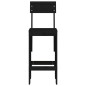vidaXL Taburetes de cocina 2 uds madera de pino negro 40x48,5x115,5 cm vidaXL Taburetes de cocina 2 uds madera de pino negro 40x48,5x115,5 cm