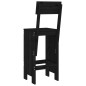 vidaXL Taburetes de cocina 2 uds madera de pino negro 40x48,5x115,5 cm vidaXL Taburetes de cocina 2 uds madera de pino negro 40x48,5x115,5 cm