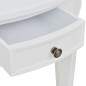 vidaXL Mesa consola semicircular con cajón blanca vidaXL Mesa consola semicircular con cajón blanca