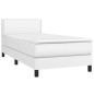 vidaXL Cama box spring con colchón cuero sintético blanco 90x190 cm vidaXL Cama box spring con colchón cuero sintético blanco 90x190 cm
