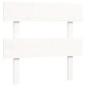 vidaXL Estructura de cama con cabecero madera maciza blanco vidaXL Estructura de cama con cabecero madera maciza blanco