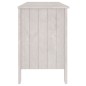 vidaXL Escritorio HAMAR madera maciza de pino blanco 113x50x75 cm
