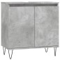 vidaXL Armario de baño madera de ingeniería gris hormigón 58x33x60 cm