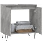 vidaXL Armario de baño madera de ingeniería gris hormigón 58x33x60 cm