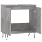vidaXL Armario de baño madera de ingeniería gris hormigón 58x33x60 cm
