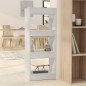 vidaXL Estantería/divisor madera ingeniería blanco brillo 40x30x103 cm vidaXL Estantería/divisor madera ingeniería blanco brillo 40x30x103 cm