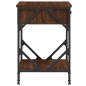 vidaXL Mesita de noche madera contrachapada marrón roble 40x42x60 cm