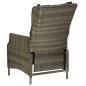 vidaXL Set de comedor jardín 9 piezas cojines ratán sintético marrón vidaXL Set de comedor jardín 9 piezas cojines ratán sintético marrón