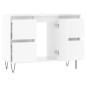 vidaXL Mueble de baño madera de ingeniería blanco brillo 80x33x60 cm vidaXL Mueble de baño madera de ingeniería blanco brillo 80x33x60 cm