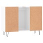 vidaXL Mueble de baño madera de ingeniería blanco brillo 80x33x60 cm vidaXL Mueble de baño madera de ingeniería blanco brillo 80x33x60 cm